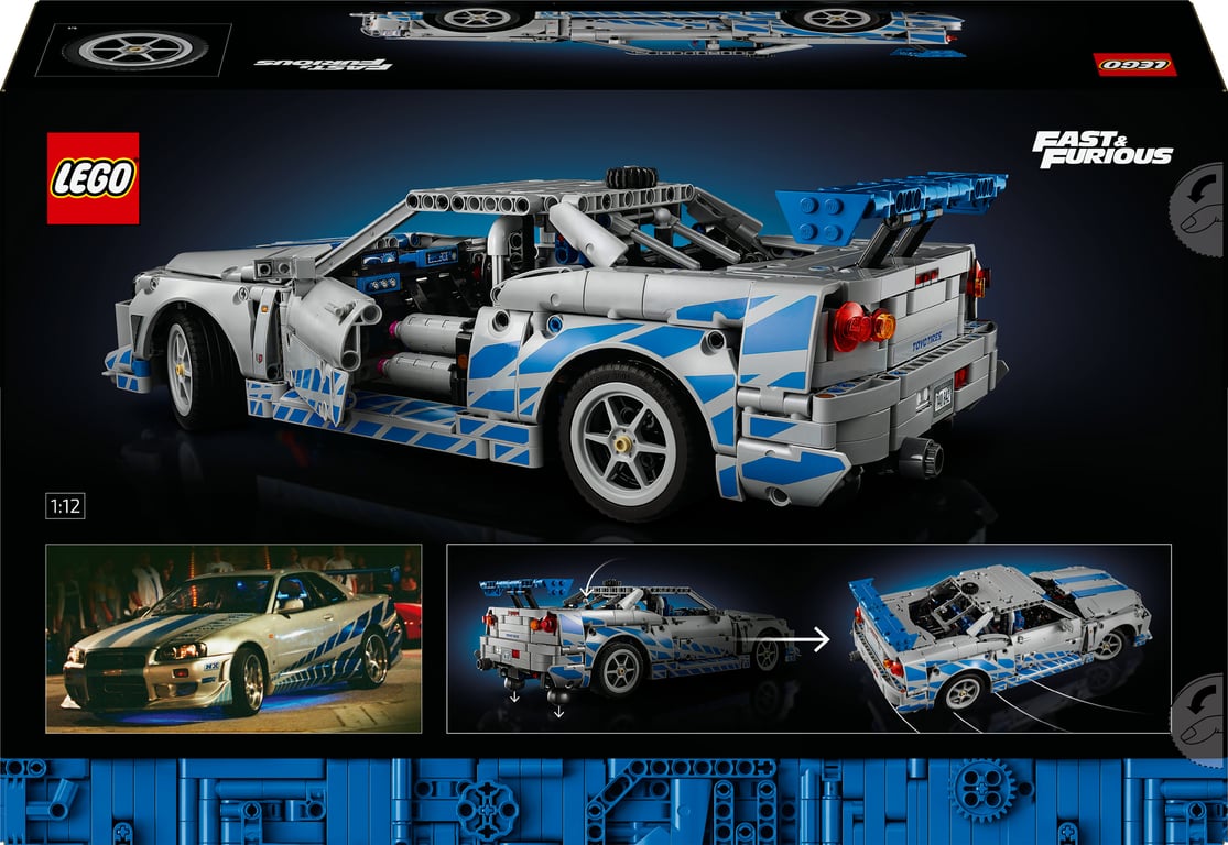 фото Авто-конструктор LEGO Technic Подвійний форсаж Nissan Skyline GT-R (R34) (42210)