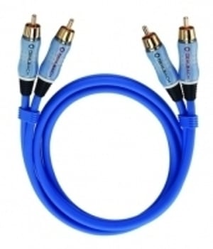 OEHLBACH BEAT! INTERLINK Blue 1m kabel audio 2 x RCA Niebieski