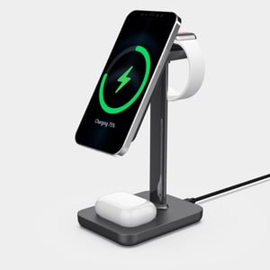 eSTUFF ES638201 Ladegerät für mobile Geräte Smartphone Aluminium Wechselstrom Kabelloses Laden Schnellladen Intern