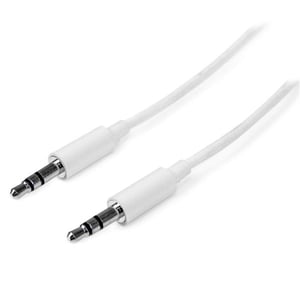 StarTech MU3MMMSWH kabel audio 3 m 3.5mm Biały