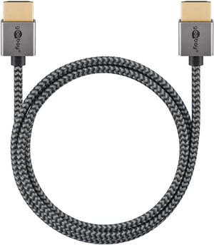 Goobay 75753 kabel HDMI 2 m HDMI Typu A (Standard) Szary