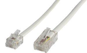 Microconnect MPK456 telefonkabel 6 m Vit
