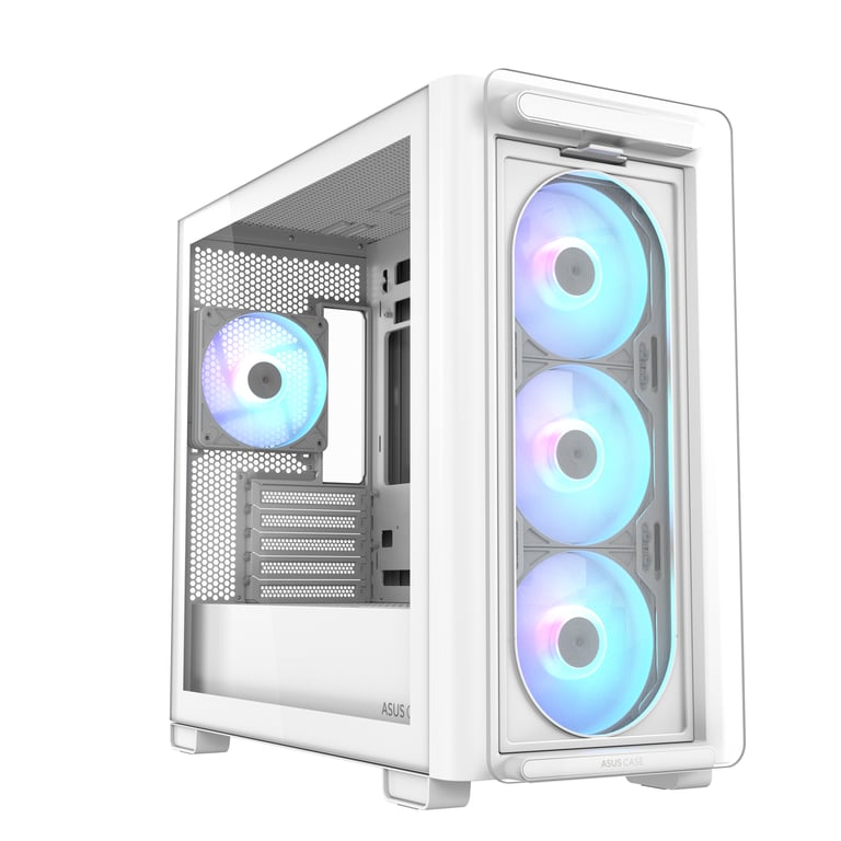 ASUS A23 PLUS TG ARGB WHITE Micro Tower Biały