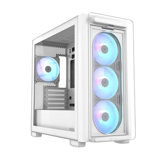 ASUS A23 PLUS TG ARGB WHITE Micro Tower Biały