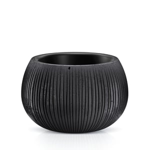 Prosperplast DKB240-B411 Flower Pot, Black Cement, 1 pc.