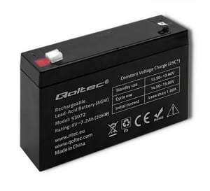 Qoltec 53072 akumulator Ołowiany (VRLA) 6 V 7,2 Ah