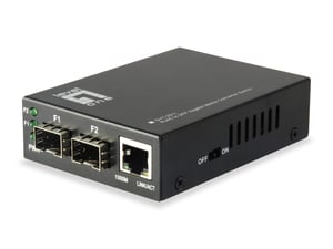 LevelOne GVT-2011 1000 Mbit/s Network Converter, Gray