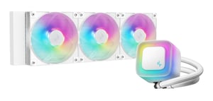 DeepCool LE360 WH V2 All-in-one-vätskekylare för processor, 12 cm, vit, 1 st.
