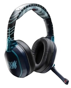 Lexip Kakashi Kamui Kopfhörerset – kabelgebunden und kabellos – Gaming-Kopfbügel – Bluetooth – Schwarz, Blau