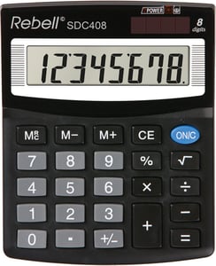 Rebell SDC 408 Desktop Calculator Basic Calculator Black