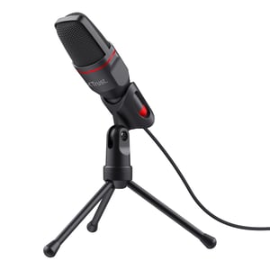 Trust GXT 212 Schwarz, Rot – Mikrofon für den Computer