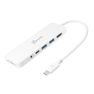 j5create JCD373 USB 3.2 Gen 1 (3.1 Gen 1) Type-C White