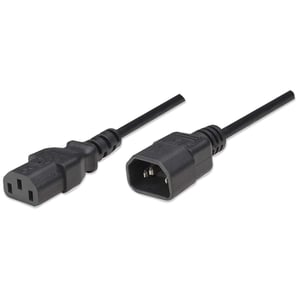 Manhattan 301152 Power Cable, Black, 1.8 m, C13 to C14