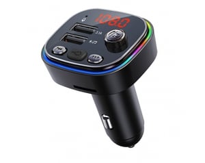 Vakoss TC-B439K nadajnik FM 87,5 - 108 MHz Bluetooth/USB Czarny