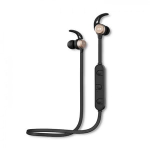 Qoltec 50842 Headphones/Headset Wireless Over-Ear Calls/Music Micro-USB Bluetooth Black, Gold