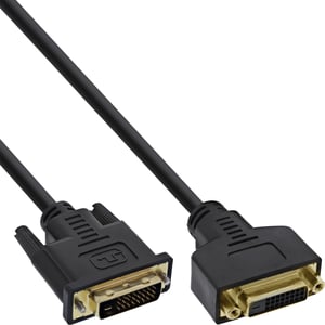 InLine 17763P kabel DVI 3 m DVI-D Czarny