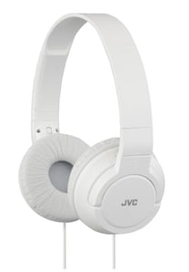 JVC HA-S180-W-E hörlurar/headset, sladdanslutet, huvudbåge, musik, vit