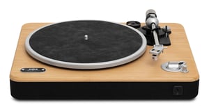 The House Of Marley Stir It Up Wireless 2 Gramofon z napędem pasowym Czarny, Drewno Ręczny
