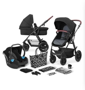 Kinderkraft XMOOV 3-i-1 terrängvagn med 1 sittplats. Svart