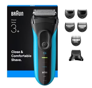 Braun 735483 Rakapparat med rakblad Trimmer Svart, Blå