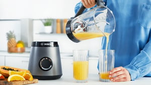 Bosch MMB6174S mikser Mikser stojący 1200 W Czarny, Metaliczny, Przezroczysty