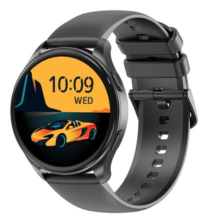 Blackview X20 3,63 cm (1.43") AMOLED 45.5 mm Cyfrowy 466 x 466 px Ekran dotykowy Czarny