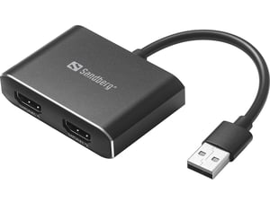 Sandberg 134-35 externe USB-Grafikkarte, schwarz