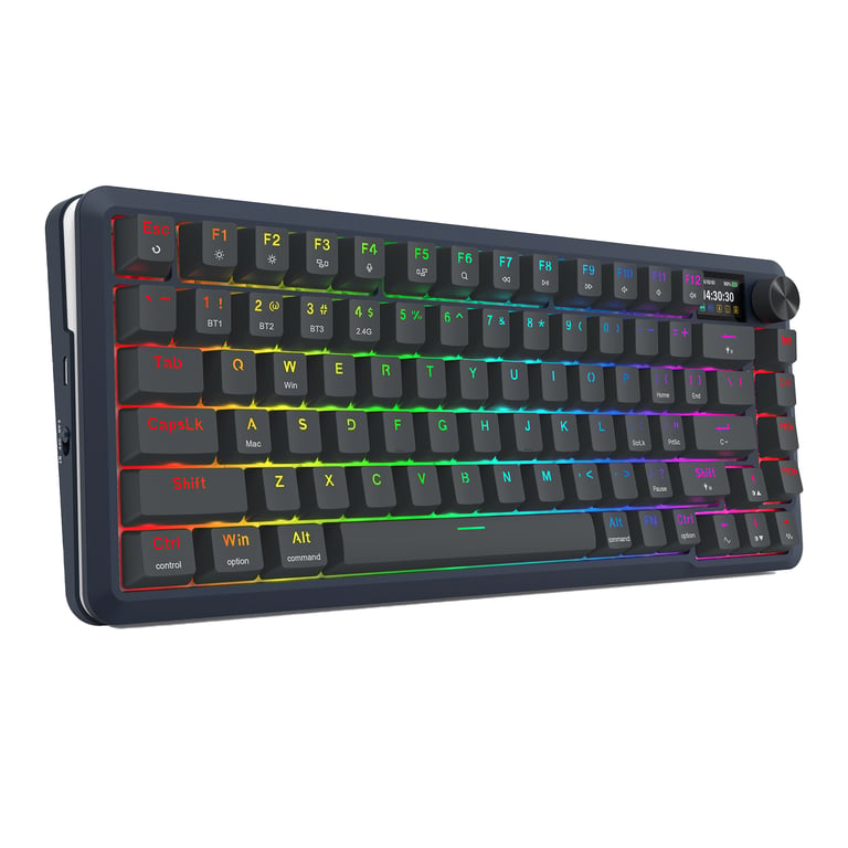 REDRAGON K708-RGB-PRO FLEKACT klawiatura USB + RF Wireless + Bluetooth Czarny