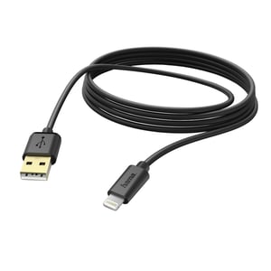 Hama 3 m, Lightning/USB, schwarz