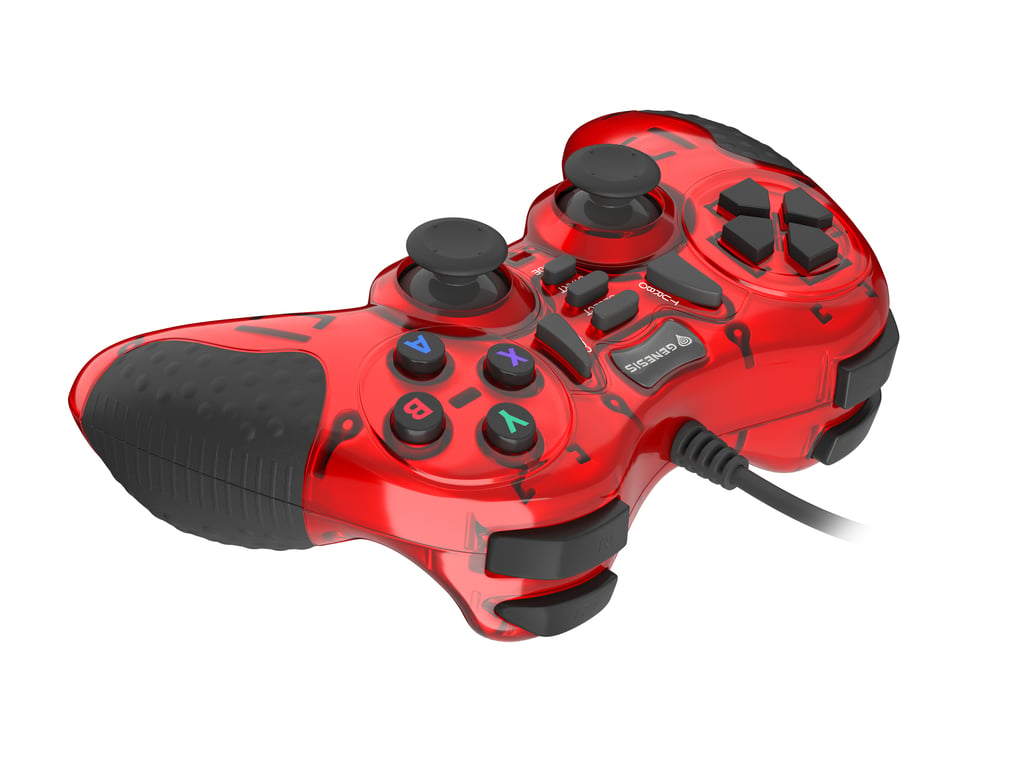 GENESIS Mangan 200 Czerwony USB 2.0 Gamepad Analogowa/Cyfrowa PC