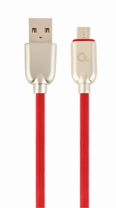 Cablexpert CC-USB2R-AMMBM-1M-R USB Cable, USB 2.0, USB A to Micro-USB B, Red