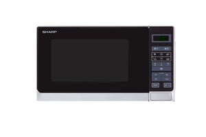 Sharp Home Appliances R-242WW Mikrowelle, weiß, Arbeitsplatte, 20 l, 800 W
