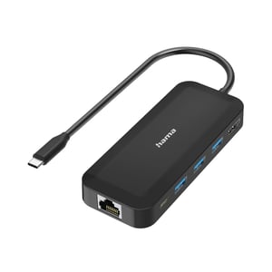 Hama 00300080 USB-Typ-C-Hubs und -Konzentratoren 5000 Mbit/s Schwarz