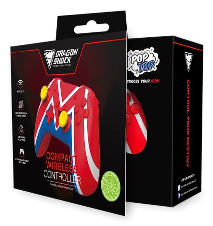 Dragonshock PopTop Compact Wielobarwny Bluetooth Gamepad Nintendo Switch