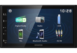 Kenwood Electronics DMX129DAB Autoradio Schwarz 64 W Bluetooth