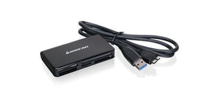 iogear GFR381 USB 3.2 Gen 1 (3.1 Gen 1) Kartenlesegerät, schwarz