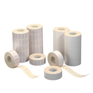 Herlitz 1605294 Self-Adhesive Rectangular Permanent White Labels, 14,400 pcs.
