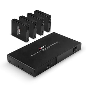 Lindy 38262 AV-Verlängerungskabel AV-Sender und -Empfänger Schwarz