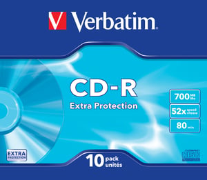 Verbatim CD-R Extra Protection 700 MB 52x 10 st.