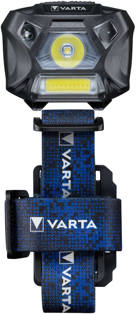 Varta WORK FLEX MOTION SENSOR H20 Czarny, Niebieski Latarka czołowa LED