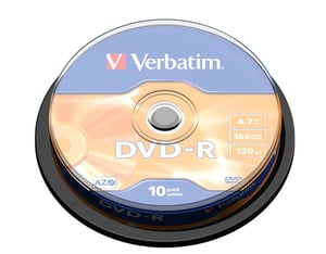 Verbatim DVD-R Matt Silver 4.7 GB, 10-pack