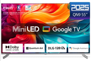 CHiQ M55QN9V Telewizor 139,7 cm (55") 4K Ultra HD Smart TV Wi-Fi Szary 350 cd/m²
