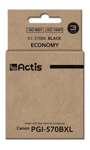Actis Tusz KC-570Bk (zamiennik Canon PGI-570BK; Standard; 22 ml; czarny)