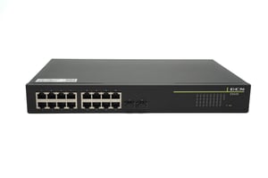 DCN ES430-18P-POE nätverksswitch, hanterad Gigabit Ethernet (10/100/1000), stöd för PoE, 1U, svart
