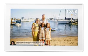 Denver PFF-1515W Digital Photo Frame, White, 39.6 cm (15.6"), Touchscreen, Wi-Fi
