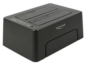 DeLOCK 63957 USB 3.2 Gen 2 (3.1 Gen 2) Type-C Hard Drive Docking Station, Black