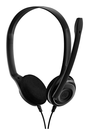 Sennheiser PC 8 USB-headset, trådbundet, huvudband, kontor/callcenter, USB typ A, svart