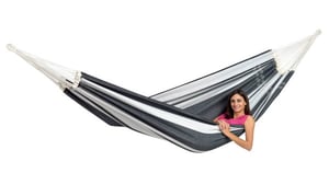 AMAZONAS AZ-1019800 Hammock 3-Person Hanging Hammock Cotton, Polyester Silver