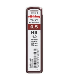 Rotring 1904836 Kugelschreibermine HB Schwarz