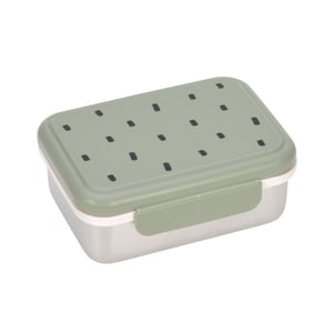 Lässig 1210029581 Lebensmittelbehälter Lunchbox Polypropylen (PP), Edelstahl Olivgrün 1 Stk.